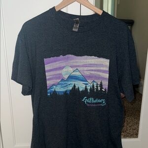 Gildan Dark Gray Mountain Graphic Tee